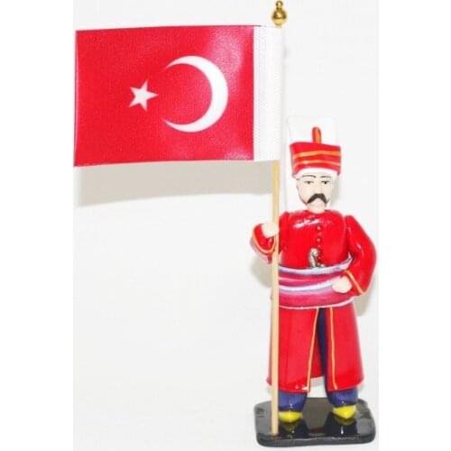 Modern Sağlar Crafts Janissary Glorious Turkish Flag trinket baratija حلية орнаментальный