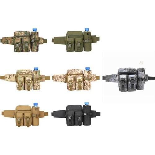 Outdoor Waist Bag Tactical Unisex Waist Pack Water Bottle Phone Pouch Army Military Style Belt Bag for Hunting Climbing Camping