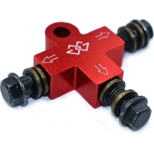 Brake Hose CNC aluminum 3 Way T Piece Tee Brake Pipe With 3 M10 Male Nuts Short 10mm Inch Distributor Replacement Parts