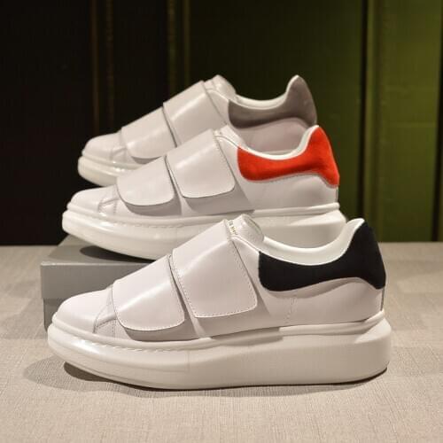 Shoes Female Espadrilles Ladies Sneakers Mixed Color Chaussures Femme Velcro Sneakers Women Med Heel Zapatos De Mujer Round Toe