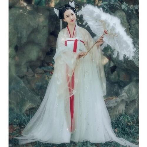 Yumeng Hanfu women Student cosplay Costumes Daily Hanfu 6 meter Big Sweater Chest Underwear Skirt Hanfu Ancient Princess Costume