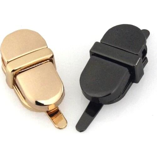 1pcs Metal Mini Tongue Lock Fashion Cute Push Lock For DIY Handbag Bag Purse Luggage Hardware Closure Bag Parts Accessories