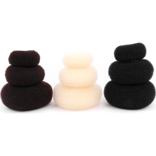 1PC Magic Donut Shaper Hair Ring Elegant Women Girl Hair Bun Maker Hair Ring Hair Rollers Beauty Styling Hair Accessories Tools