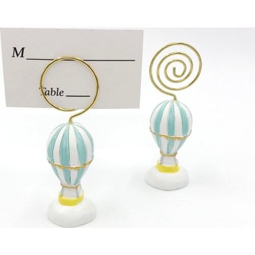 15PCS Hot Air Balloon Place Card Holder Name Card Holders Wedding Party Table Decoration Favors