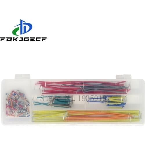 14kind 10strip = 140pcs U Shape Solderless Breadboard Jumper Cable Wire Kit For PCB Bread Board for Arduino
