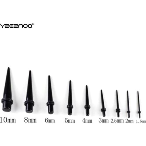 2pcs Punk Crylic Ear Gauge Taper Tunnel Plug Expander Stretching Piercing Kit Sets 2019 Body Piercing Jewelry Ear Expanders