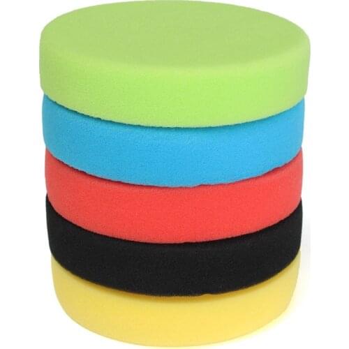 5 Pcs 6 Inch/150Mm Buffing Polishing Pad Flat Sponge Buffing Polisher Pads Kit For Car Auto Polisher Glass Polishing
