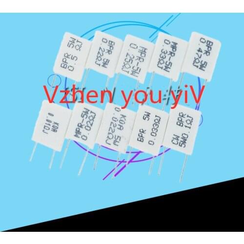 5W non inductive cement resistance 0.01R 0.015R 0.2R 0.22R 0.33R 0.5R ohmic ceramic