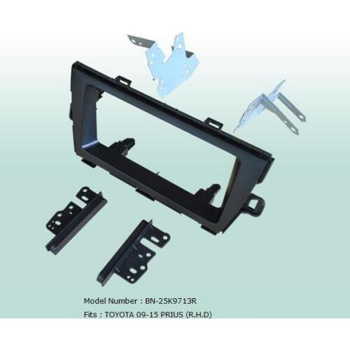 AHHDMCL Car Fascias Stereo Audio Panel Navi Frame Dash Kit For Toyota Prius 2009 2010 2011 2012 2013 2014 2015 Right Hand Drive