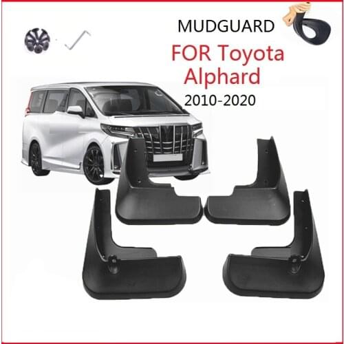 FOR Toyota Alphard 2010-2020 Fender Mud Flaps Guard Mudguard Splash Flap 2019 2018 2017 2016 2015 2014 2013 Car Accessories 4PCS