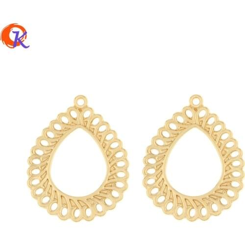 Cordial Design 100Pcs 25*31MM DIY Earring Charms/Drop Shape/Jewelry Making/Hand Made/Earring Findings/Jewelry Accessories