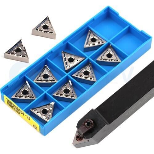 MTENN2020K16 MTENN2525 Machine External Turning Tools Holder +10pcs TNMG1604 Carbide Insert CNC Lathe Durable Anti Vibration Set