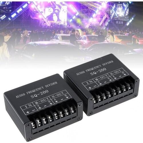 2Pcs 150W 3 Way Crossover Audio Tweeter Speakers Midrange Woofer Frequency Filter Divider DIY Car Sound System