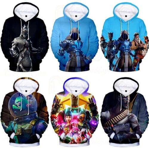 Fortnite Battle Royale Victory Game 3D Hoodies Clothing Harajuku Sweatshirt Children Shoot Kids ESports Child Tops Men and Women