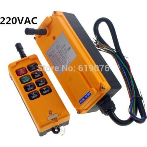 HS-8 3 Motions 8 Channels 1 Speed Hoist Crane Truck Radio Remote Controller 220V