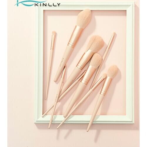 KINLLY 9pcs Makeup Brushes Dropshipping Professional Eyeshadow Concealer Eyeliner Powder Blending Lip ,Cosmetic Tool
