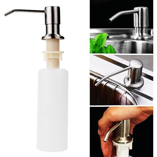 Kitchen Sink Soap Dispenser 4 Color Stainless Steel Sink Hand Sanatizer Countertop Liquid Dish Hand Pump Foaming Soap Bottle