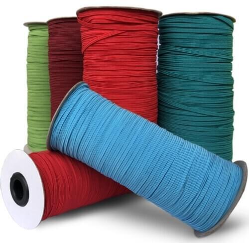 3mm Colorful High Elastic Band Elastic Rope Rubber Band Elastic Line Handmade DIY Baby Clothes Sewing ribbons Accessories