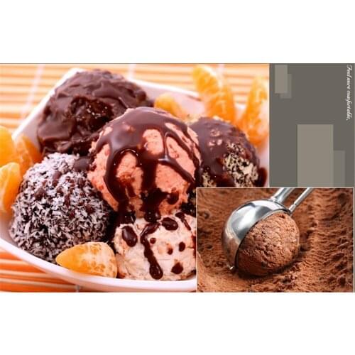 Stainless Steel Spoon Kitchen Ice Cream Mashed Potatoes Watermelon Jelly Yogurt Cookies Spring Handle Scoop Kitchen Accessories