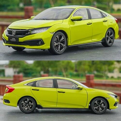 1:18 Scale 2019 HONDA CIVIC 9th Simulation Car Model Metal Diecast Toy Alloy Vehicle for Collectible Display Collection Souvenir