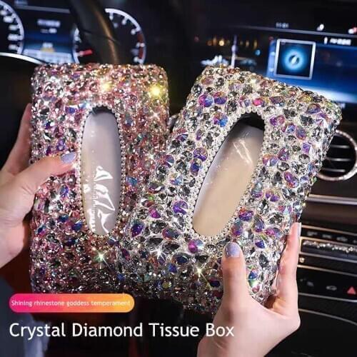 Fashion High Quality Creative Ladies Luxury Block Type Armrest Type Home Office Car Tissue Box Towel