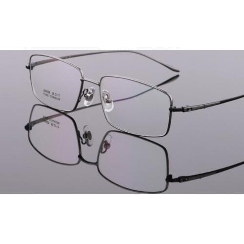 Width-140 Men Eyeglasses Eyewear Frame Titanium Business Full Rim Overall Temple Myopia Opital Prescription Lens Glasses Eyewear