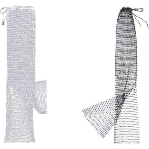 Transparent Cover Up Bikini Dress Fishnet Decor Rhinestone Shiny Crystal