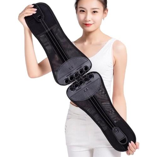 Newest Adjustable Double Pull Waist Support Belt Orthopedic Posture Corrector Brace Lower Back Injury Muscle Lumbar Support Belt