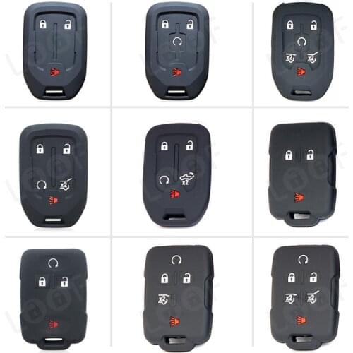 Rubber Car Products Key Fob Protect Skin Case Coat For GMC Sierra Canyon Yukon Terrain For Buick for Cadillac Remote Accessories