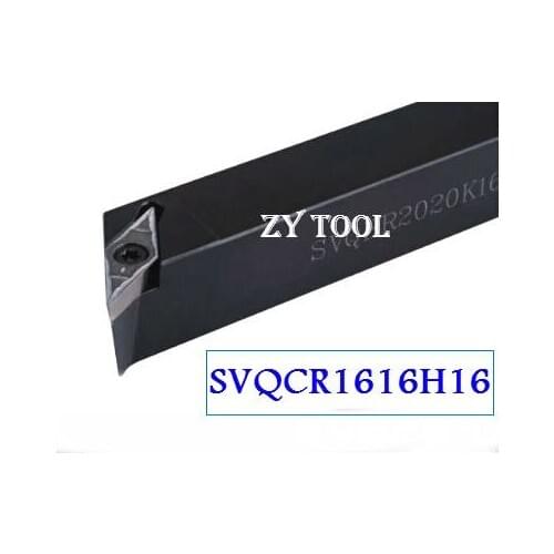 SVQCR1616H16 Toolholder 16*16*100MM CNC turning tool holder, 117.5 degrees External turning tools, Lathe cutting tools