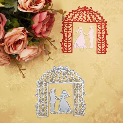 Bride Groom Wedding Couple Metal Cutting Dies Stencils for DIY Scrapbooking Card Paper Photo Album Embossing Decor Craft Gifts