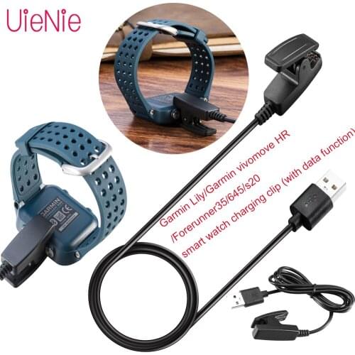 USB Charging Clip Charger For Garmin Lily/vivomove HR/Forerunner35/645/s20 Fast Charging Cable Set With Data Function Accessorie