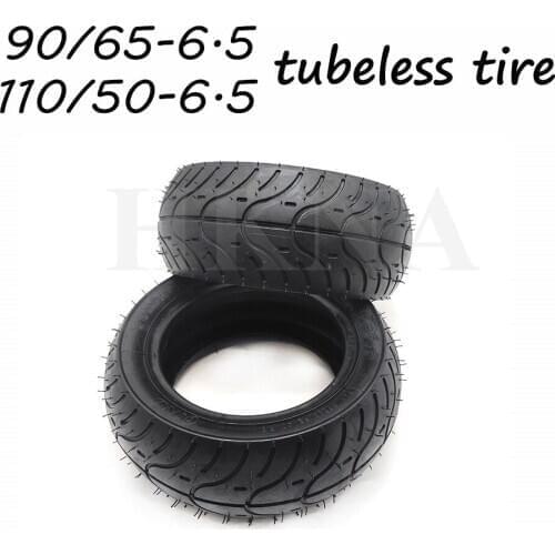 Electric Scooter Vacuum Tire 90/65-6.5 Tyre for 47cc/49cc Mini Motorcycle Pocket Bike 110/50-6.5 Tubeless Tires Parts