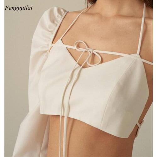 2021 Spring Summer Design New Lace Up Chest Wrapped Sexy Hollow Out Womens Wear