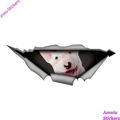 Personality Car Sticker Bull Terrier 3D Vinyl Waterproof Car Window High Quality Accessories Decorative PVC 13cm X 5cm