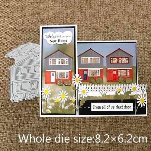 XLDesign Craft Metal Cutting Dies Cloud new stone house decoration Scrapbooking Paper Card Craft Album DIY Embossing Die Cuts