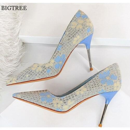 Plus Size 34-43 Patent Leather Women Office Shoes Shallow Fashion Women Pumps Pointed Toe Sexy High Heel Dress Party Shoes Woman