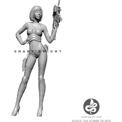 1/24 Resin Figure Kits Soldier model self-assembled TD-2074