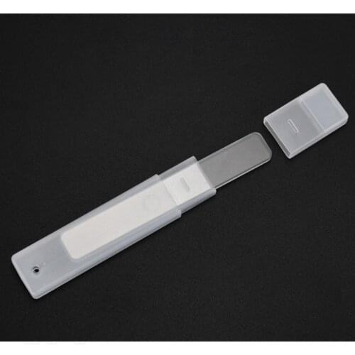 1Pcs Nail File in Case Glass Fingernail File for Manicure Nail Care Beauty Glass File Buffing Polishing Shining Nail Art Tool