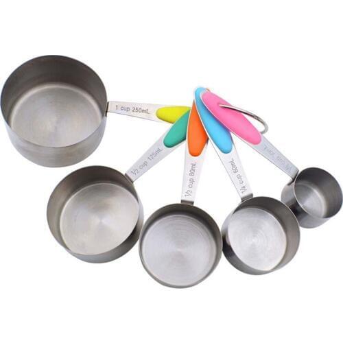 10Pcs Stainless Steel Coffee Powder Scoop Measuring Cup Spoon Baking Tools Set Baking Cooking Coffee Powder Spoon