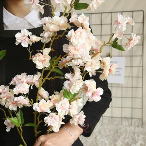 100cm High grade Cherry Blossom simulation wedding decoration plant wall home decoration plant bouquet photography props