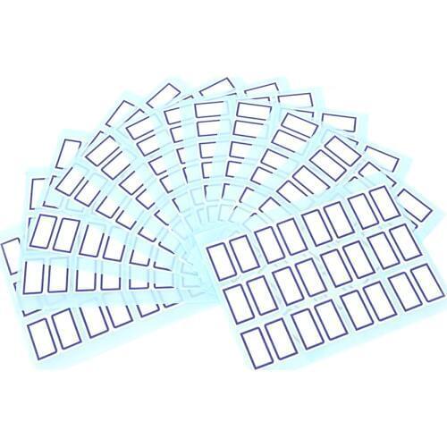12sheets/pack Blank Stickers Can Be Used On Almost Any Clean Solid Surface White Sticker Paper Smooth Die-cut