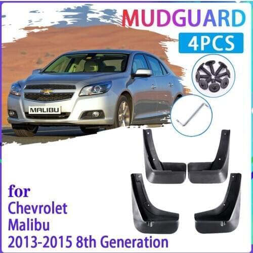 4 PCS Car Mud Flaps for Chevrolet Malibu 2013 2014 2015 Mudguard Splash Guards Fender Mudflaps Auto Accessories
