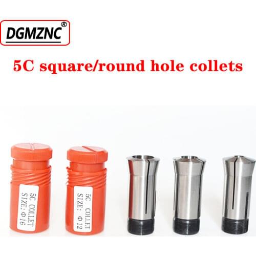 4pcs/set collet Round type 5C collet spring collet chuck ,range from 6mm 8mm 10mm 12mm for CNC machine milling lathe tool