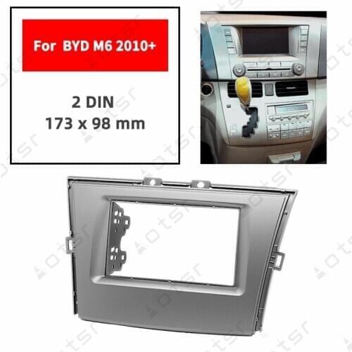 Car Radio Fascia Stereo Panel Plate For BYD M6 2010+ Frame Dash Kit