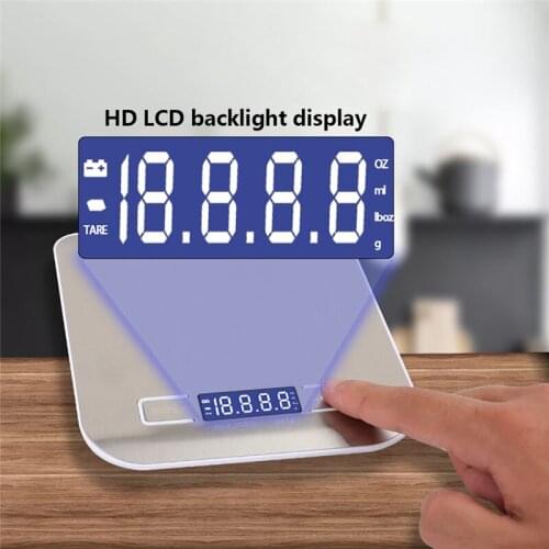 Digital Scale 5kg/1g Stainless Steel Postal Balance Kitchen Appliances Weight 10kg/5kg Precision Smart Food Diet