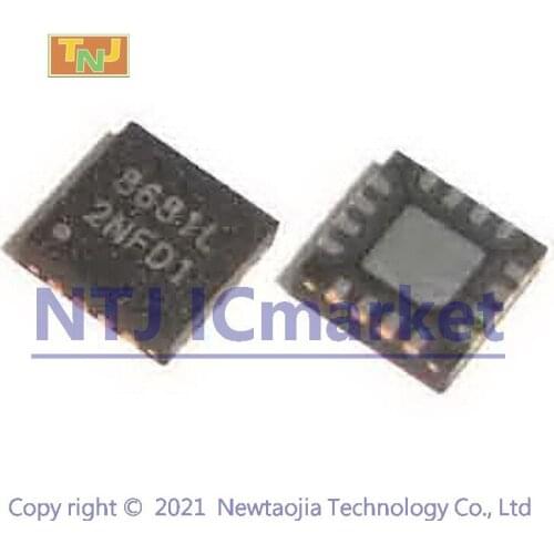2 PCS OZ8681LN QFN-16 OZ8681 8681L Chips for Laptop Repair IC CHIP