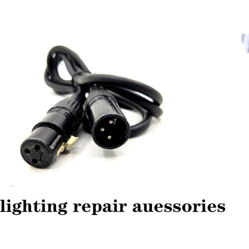 3 pines Cable DMX 1 M/2 M/3 M/4 M/5 M/6 m/7 M/8 M/9 M/10 M conector negro Cable de línea de señal utilizado para equipo de luces