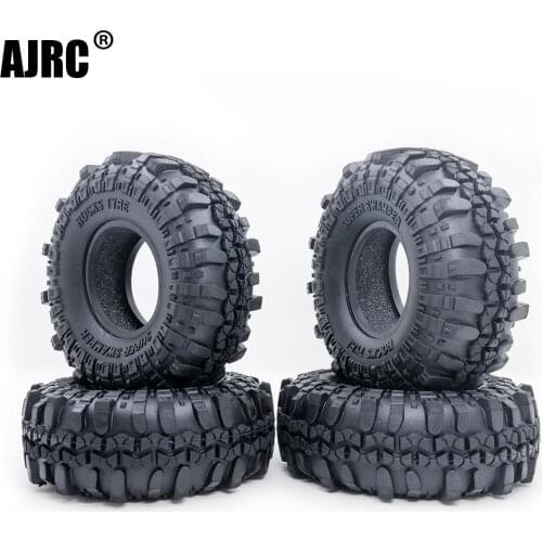 4pcs 1.9 inch 110mm Rock Crawler Tire Wheel with Solid Beadlock Wheel Rim for 1/10 AXIAL RC4WD D90 D110 TF2 RC Car