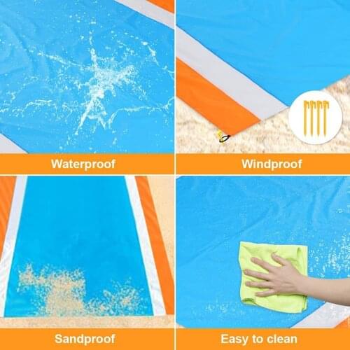 Camping Mat Waterproof Beach Blanket Outdoor Grounding Mat Mattress Picnic Pocket Carpet Rug Portable Folding